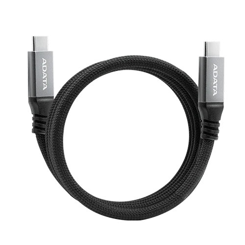 Adata Cable USB-C To C Magnetic Cable - 100W Fast Charging -Durable Construction -  Black