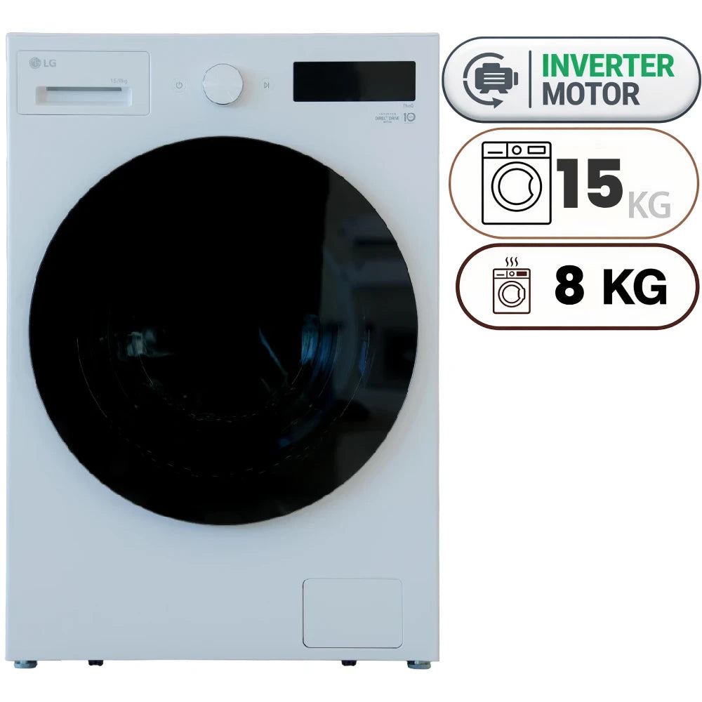 LG WDN1508WRP Smart Washing Machine - 15 kg - 7 kg Drying - Inverter - White