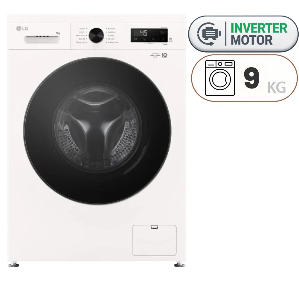 LG WY1409WVP Washing Machine - 9 kg - Inverter - White