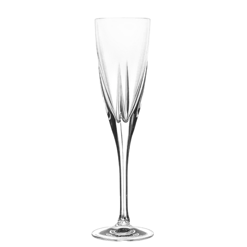RCR Fusion Champagne Flutes Crystal Glass - 170 ml Capacity - Transparent