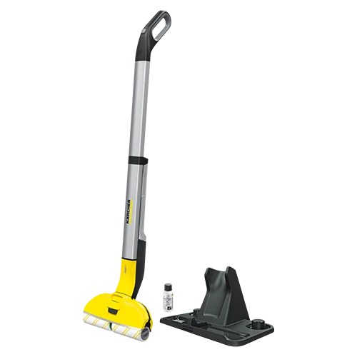 Kärcher EWM 2 Cordless Electric Mop - Two Tank Hygienic System - High-Speed Rotating Rollers - Quick-Dry Technology- White / Yellow