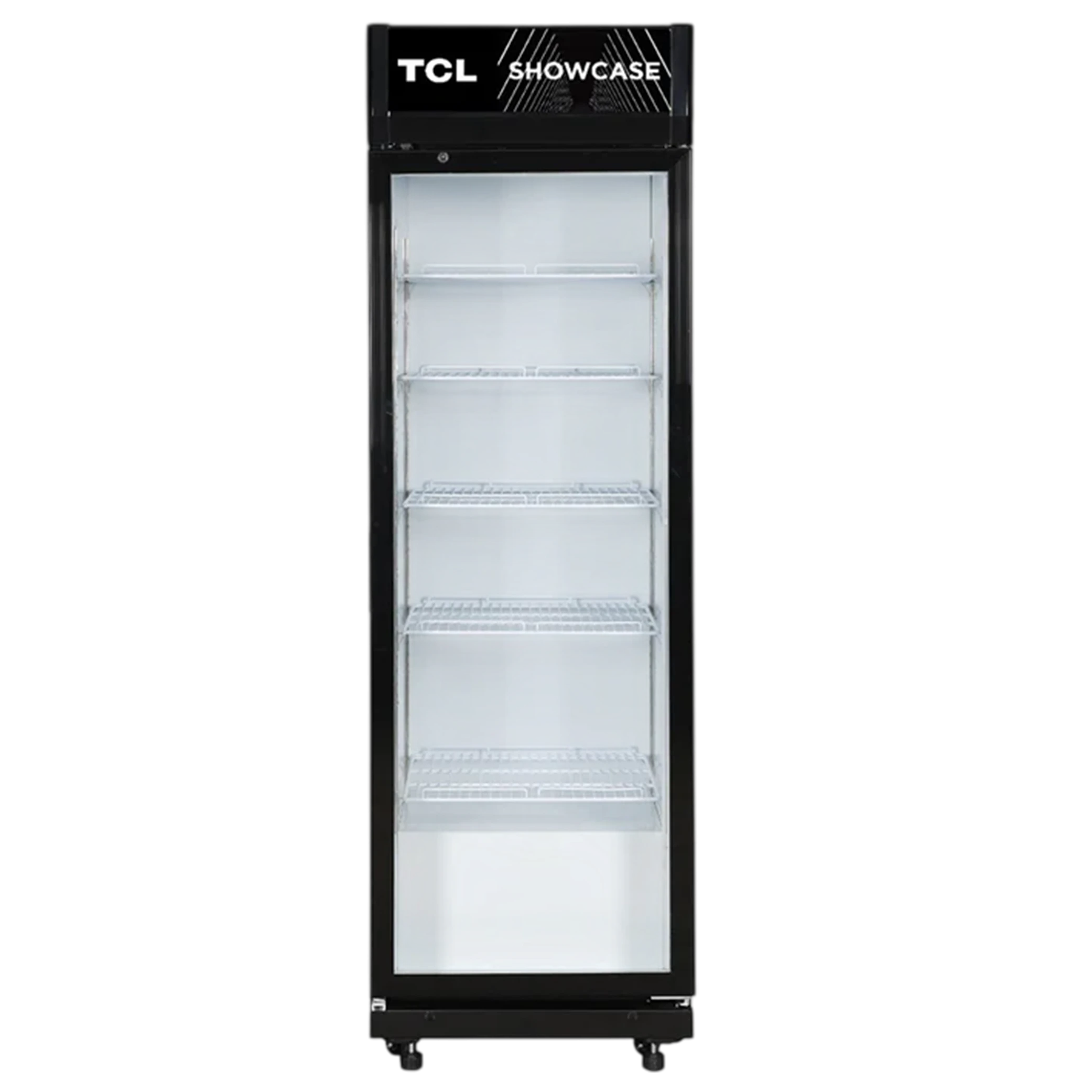 TCL Showcase Refrigerator FLB530SCB -  Electronic Control With Display - 410L - 16 ft - Double Layer Glass Door - Black