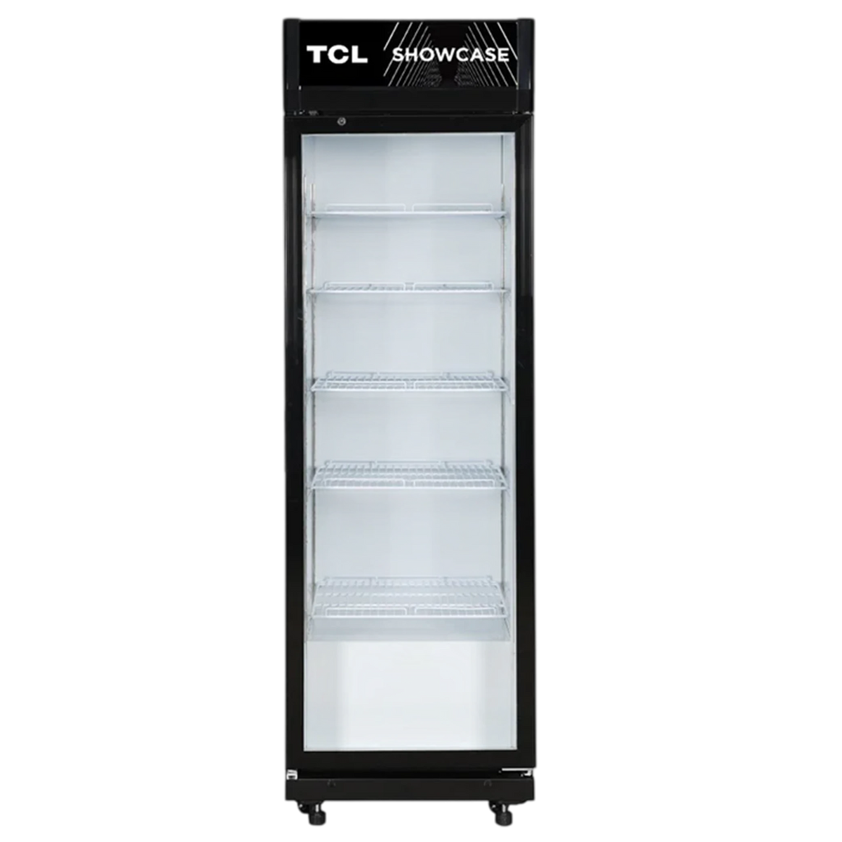TCL Showcase Refrigerator FLB530SCB -  Electronic Control With Display - 410L - 16 ft - Double Layer Glass Door - Black