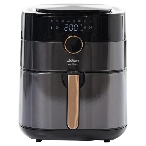 Arzum Airtasty XL Air Fryer 6L AR2074-B - 1750 W - 8 Preset Programs - Digital Touch Display - Black/Copper