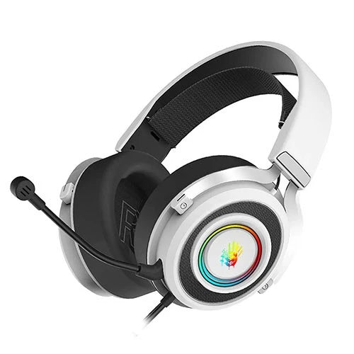 Bloody G535 Virtual 7.1 Surround Sound Gaming Headset - 50mm HD Driver - RGB Lighting - 7.1 Virtual Sound - Immersive Directional Audio - Detachable Noise-Cancelling Mic