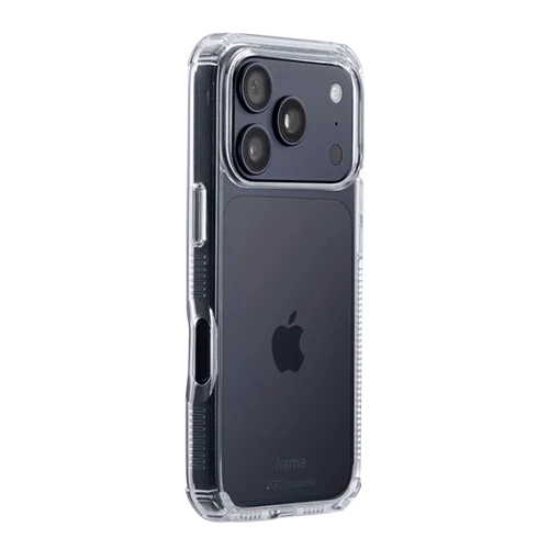 Hama Extreme Protect Case for Apple iPhone 17 Pro - Back Cover - D3O Impact Protection - 3.5m Military-Grade Durability & Scratch-Resistant Surface - Transparent