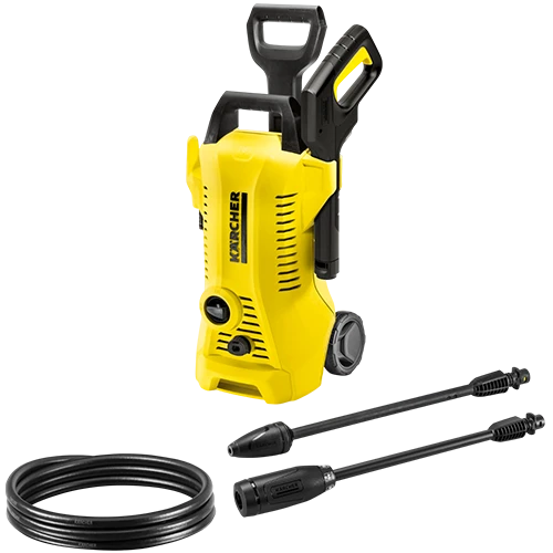 Karcher High Pressure Washer K 2 Power Control K2PC 110 Bar - Full Control Vario Lance - Dirt Blaster Lance - Detergent Suction System - Yellow