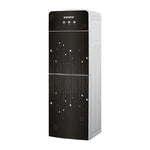 Shownic Water Dispenser with Refrigerator- Three Water Outlets- High Efficiency Compressor Cooling - Sleek Tempered Glass Design