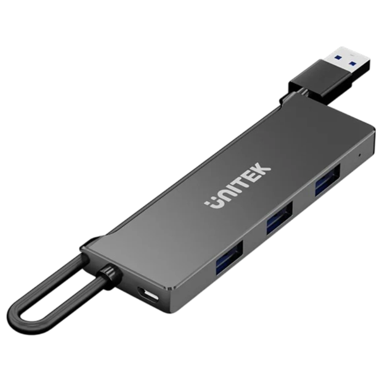 Unitek 4 Port H1336ABK01 - 5V/2A Power Support - BC1.2 Smart Charging - LED Power Indicator - Compact Design - Black