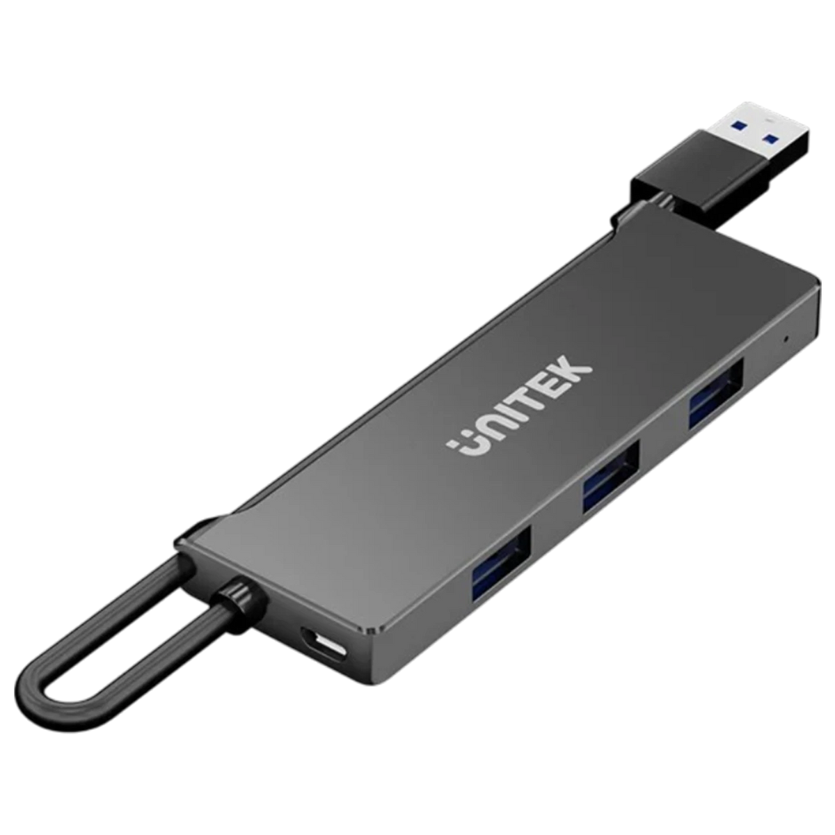 Unitek 4 Port H1336ABK01 - 5V/2A Power Support - BC1.2 Smart Charging - LED Power Indicator - Compact Design - Black