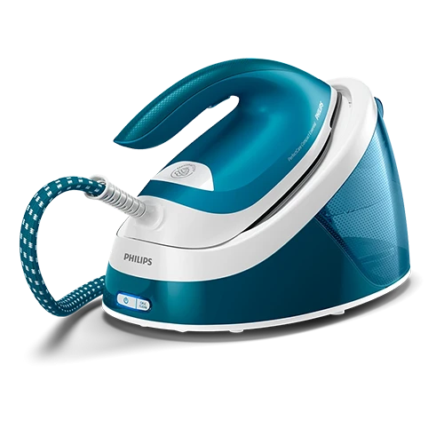 Philips Steam Generator Iron GC6815/26 - 2400W Power - 6 Bar Pump Pressure - OptimalTEMP Technology - 360g Steam Boost - Blue & White