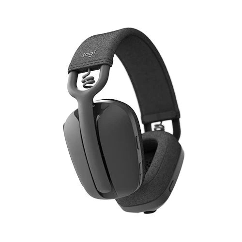 Logitech Zone Vibe 100 Wireless Over Ear Headphones - Bluetooth 5.2 - 20 Hour Battery Life - Immersive 40mm Drivers - Noise-Canceling Flip-to-Mute Mic