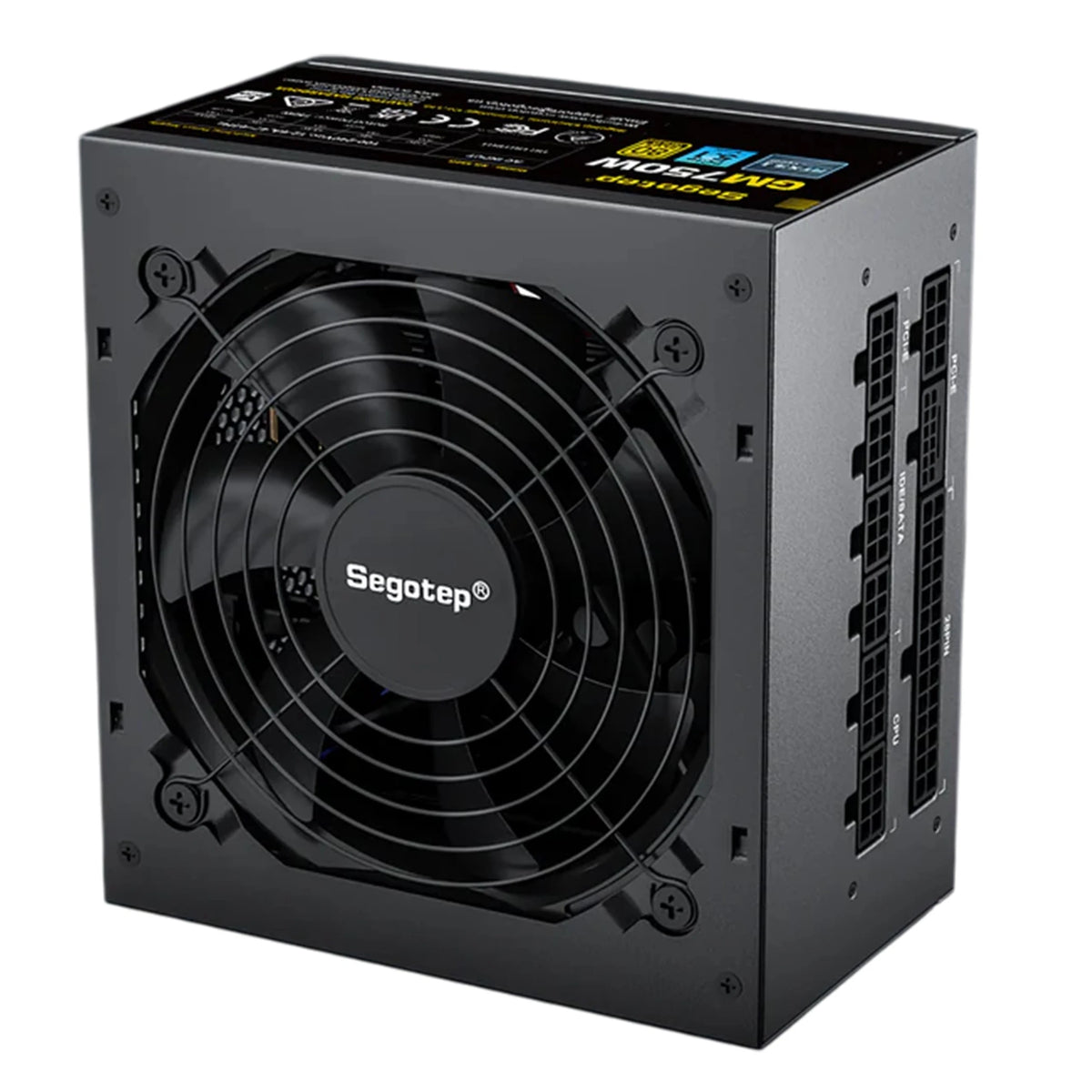 Segotep Power Supply GM750W - 80 Plus Gold Certified - Fully Modular Design - 750W Rated Output