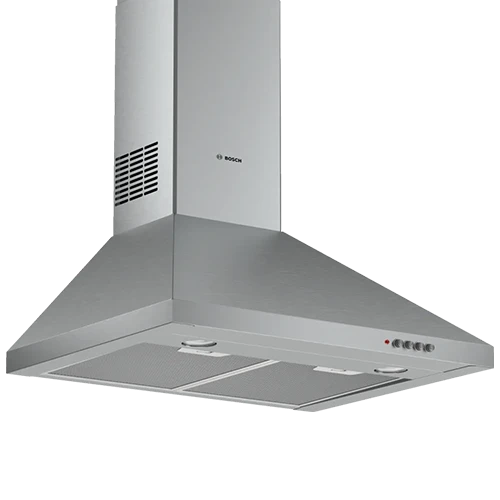 Bosch Wall-Mounted Cooker Hood DWP64CC50T - Size 60cm - 380 m³/h Extraction Power - Push-Button Control - 3 Speed Levels - Stainless Steel