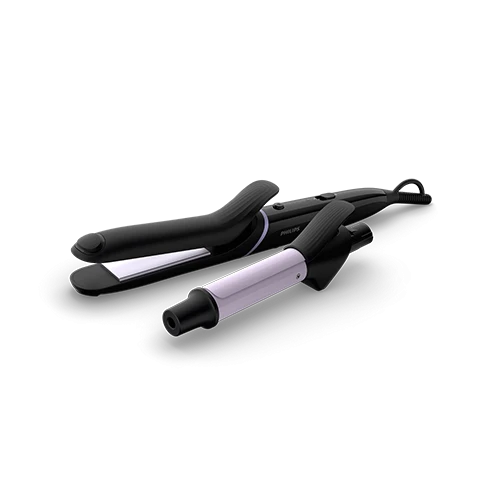 Philips StyleCare Multi-Styler BHH811/03 - 2-in-1 Straightener & Curler - Ceramic Coated Plates - 60-Second Fast Heat-Up - Black