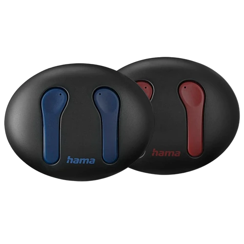 Hama Spirit Unchained Bluetooth Headphones 184169 True Wireless Earbuds With ENC -  2.5 hrs of Playtime in Just 10 Min of Charging - Touch Controls