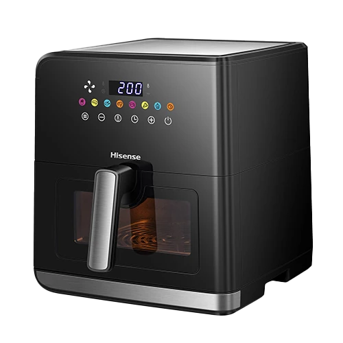 Hisense Air Fryer 8L H09AFBKS4S - 1700 W - Visible Window Display - 360-Degree Air Circulation Technology - Black