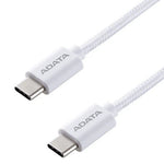 ADATA USB-C to USB-C Cable - 60W Power Delivery - 5Gbps Data Transfer - White