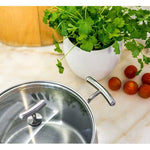 Silampos Yumi Glass Stockpot - Silver