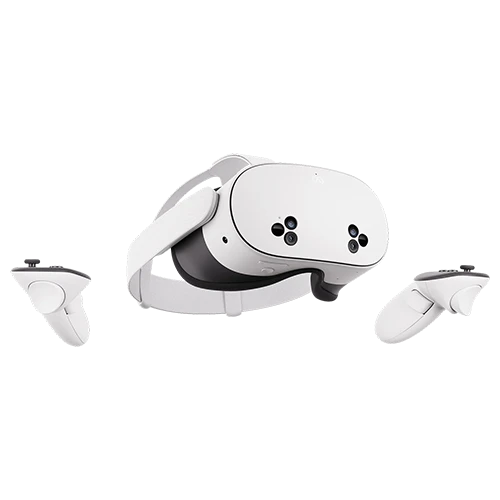 Meta Quest 3S Next-Gen Mixed Reality Headset - High-Performance Snapdragon XR2 Gen 2 - Full-Color RGB Passthrough - Meta Quest Touch Plus Controllers - White