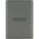 Transcend ESD360C Portable SSD - USB Type-C (USB 20Gbps) - Up to 2,000 MB/s - Gray