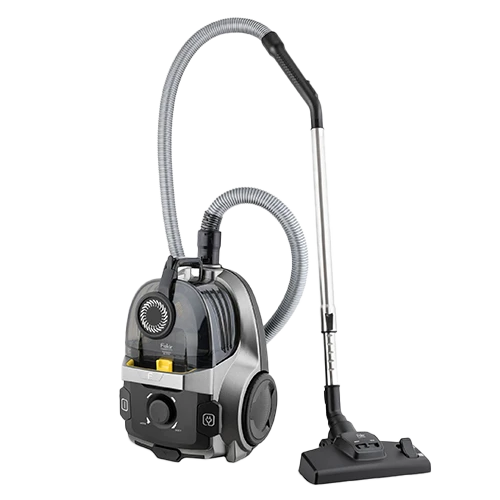 Fakir Freelander BL 6056 Handheld Vacuum Cleaner - 890W - Strong Suction - 2L Bagless Dust Tank - Triple Filtration System - HEPA 13 Filter - Silver Stone / Yellow