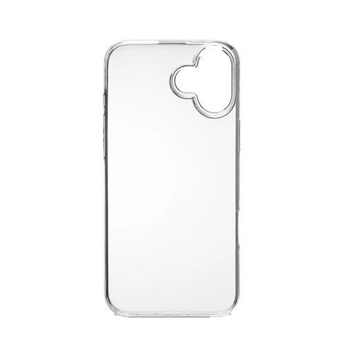 Hama Apple iPhone 16 Plus Case 136853 - Protective Back Cover - Ultra-Slim Flexible TPU - Non-Slip Grid Interior - Transparent