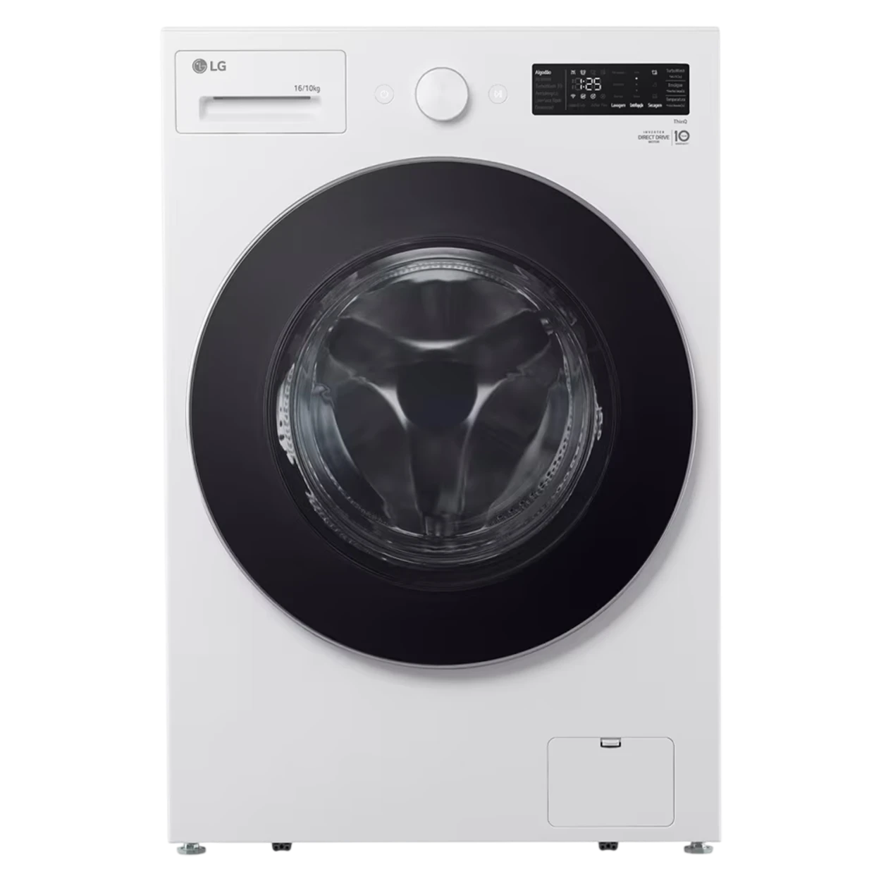 LG Front Load Washer Dryer Combo WDN1810WRP - 18/10 Kg Capacity - Smart Diagnosis - Inverter Direct Drive motor - AI DD Technology - LG Steam Technology - Essence White