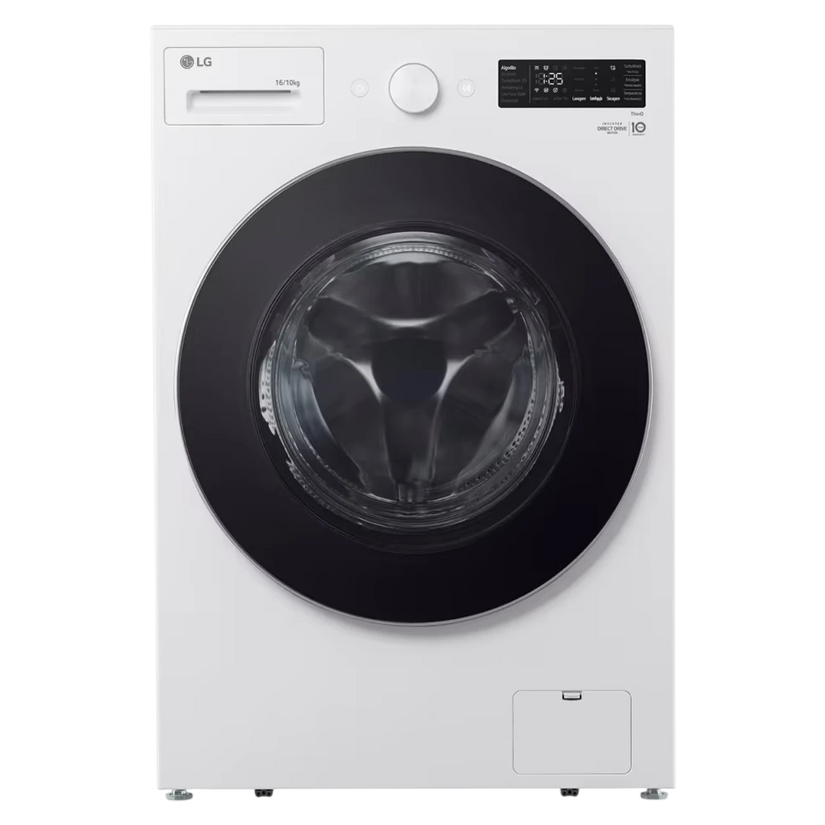 LG Front Load Washer Dryer Combo WDN1810WRP - 18/10 Kg Capacity - Smart Diagnosis - Inverter Direct Drive motor - AI DD Technology - LG Steam Technology - Essence White
