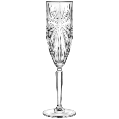 RCR Glass Model Oasis Champagne Flute 160 ml - Transparent