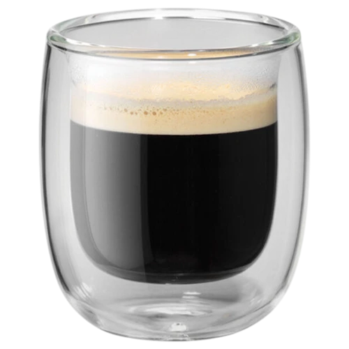 Zwilling Sorrento Double Wall Glassware 2 Piece Espresso Glass Set - Transparent