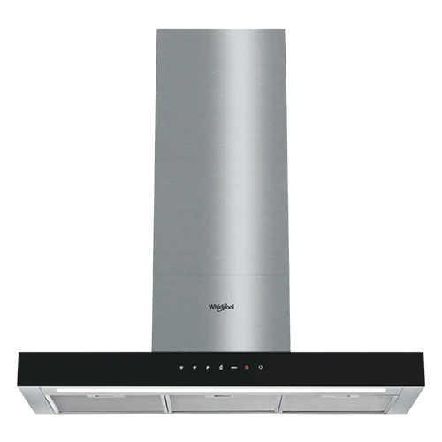 Whirlpool Cooker Hood 90 cm WHBS 92 FLTK - 6th Sense & CookSense Technology - ZenMode Operation - 730 m³/h Extraction Booster - 7 W Strip LED Lighting  -Silver