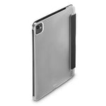 Hama Fold Clear Tablet Case - iPad Folio - Pen Compartment & Automatic Power Control - Lightweight Polyurethane with Transparent Back - Black