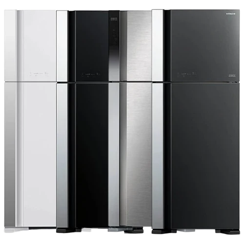 Hitachi Top Mount Refrigerator HRTN7489DF - 16.5 ft. Capacity - Inverter - Dual Fan Cooling - Eco Thermo Sensor - Inverter Technology