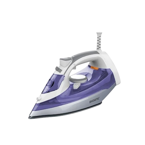 Shownic Garment Steam Iron NI-B2400CB - 2400W Power - Ceramic Non-Stick Soleplate - 320ml Water Tank- Anti-Calc & Anti-Drip Protection - Light Blue