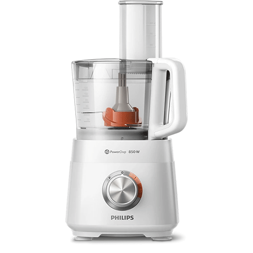 Philips Viva Food Processor HR7520/01 - 850W - 2.1L Bowl - PowerChop Technology - White
