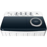 TCL Twin Tub F2TTW Semi Automatic Washing Machines - Simultaneous Dual-Tub Operation - Shower Rinse Technology - White