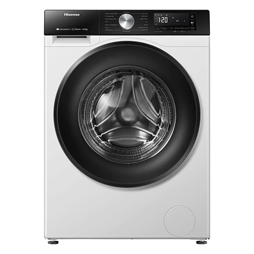 Hisense Front Load Washing Machine WF3S1043BW - 10 Kg and 1400 RPM Spin Speed - Durable Inverter Motor - 16 Smart Programs - Child Lock - White
