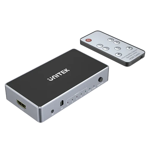 Unitek 4K HDMI Switch 5 In 1 Out V1110A - Space Grey