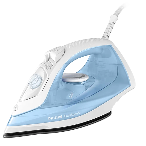 Philips Steam Iron GC1740/26 - 2000W Power - Non-Stick Soleplate - 25g/min Continuous Steam - Calc Clean Function - Blue Aqua