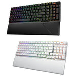 Asus ROG Strix Scope II 96 Wireless Mechanical Gaming Arabic Layout Keyboard - 96% - ROG NX Snow/Storm - Tri-mode Connectivity - Hot-swappable Switches