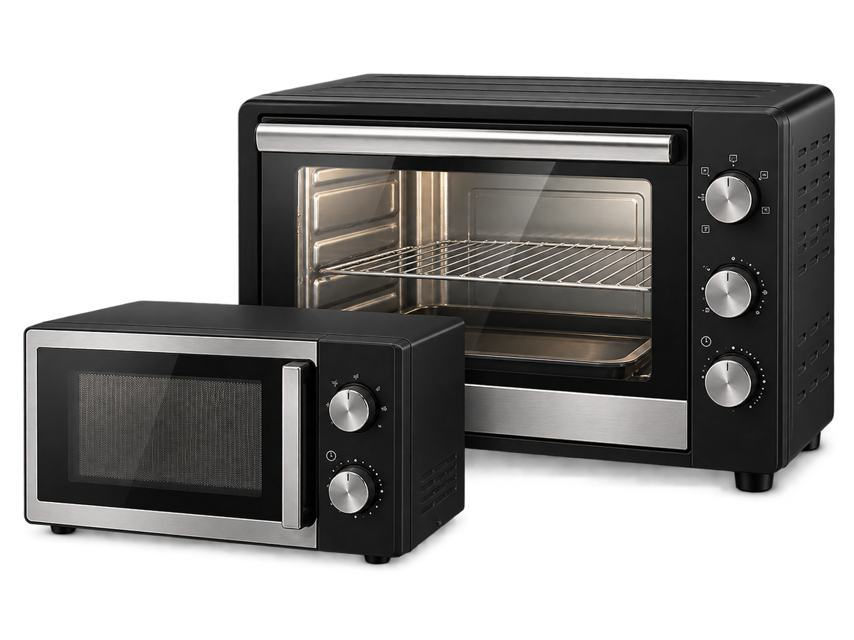 Premium countertop oven and microwave