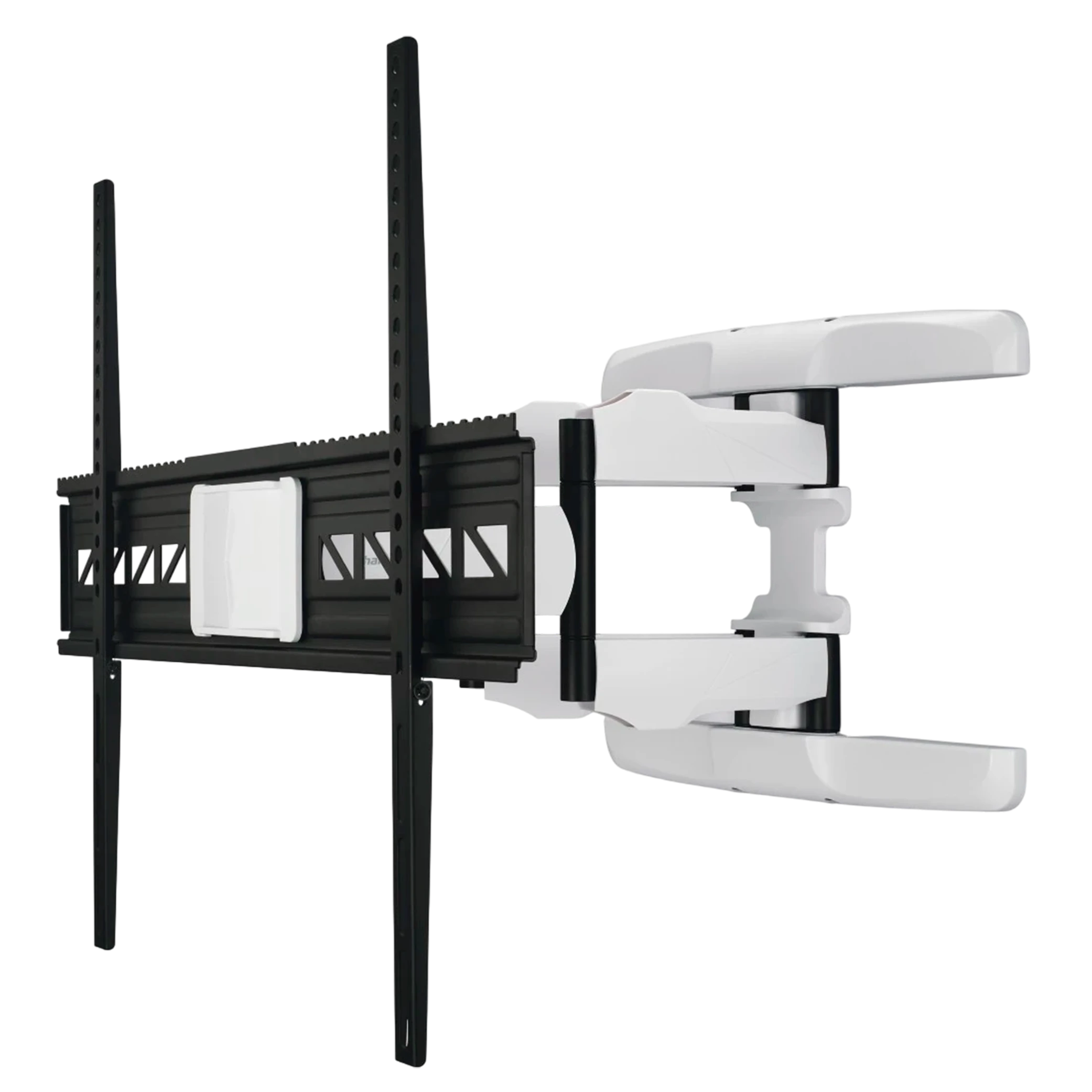 Hama TV Wall Bracket 220838 - Flexible Movement Swivel and Tilt Pull Out - Wide Compatibility 229 cm Up to 90 Inch and 75 kg - Cable management - White