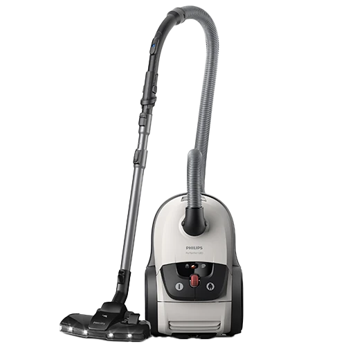 Philips Performer 8000 Series XD8042/10 Cylinder Vacuum Cleaner - 2200W - 500W Suction Power - TriActive+ LED Nozzle - AirflowMax Technology - HEPA 13 Filter - White