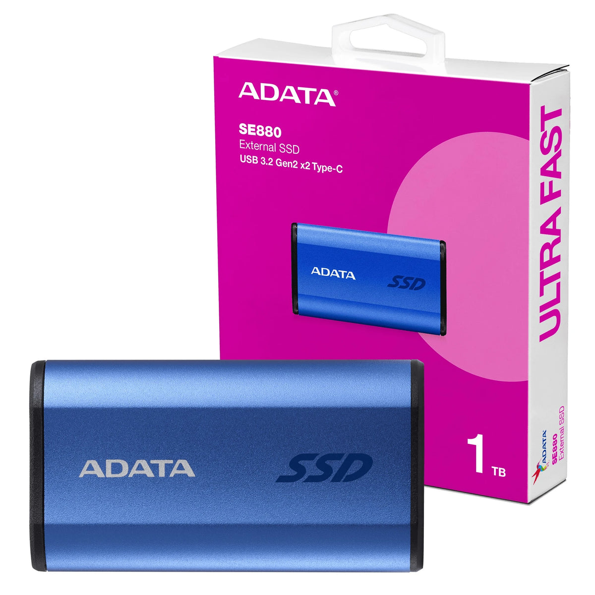 Adata SE880 External SSD - USB 3.2 Gen2 x2 Type-C - 2000MB/s