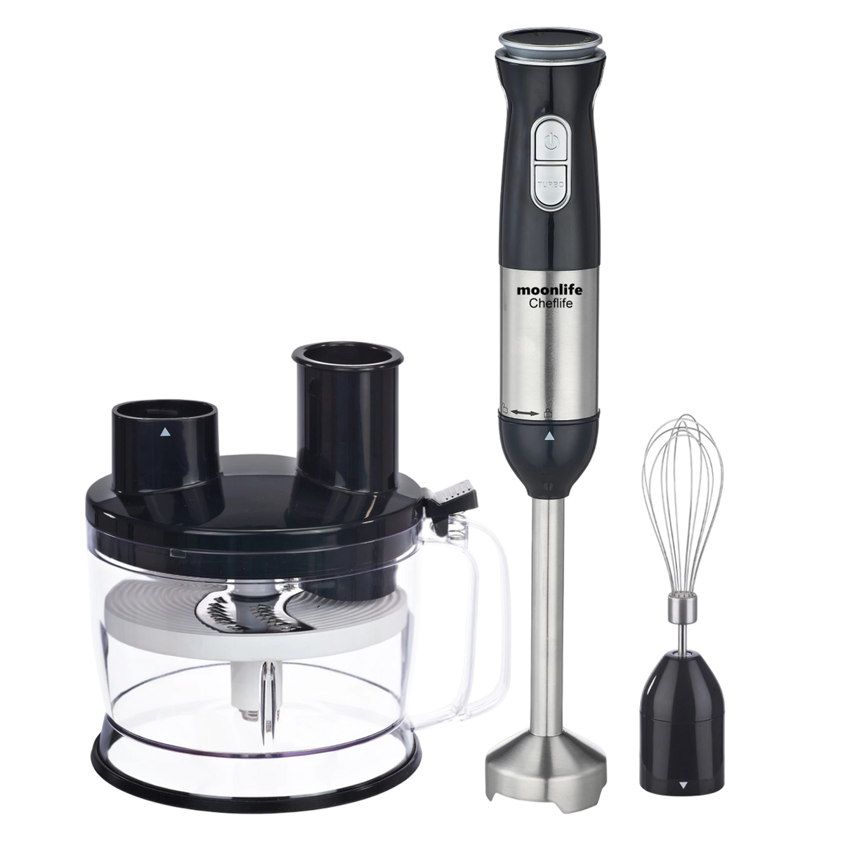 Moonlife Cheflife Blender Set MF330 - 4 in 1 Function - Variable Speed ​​Control - 1000W - Black