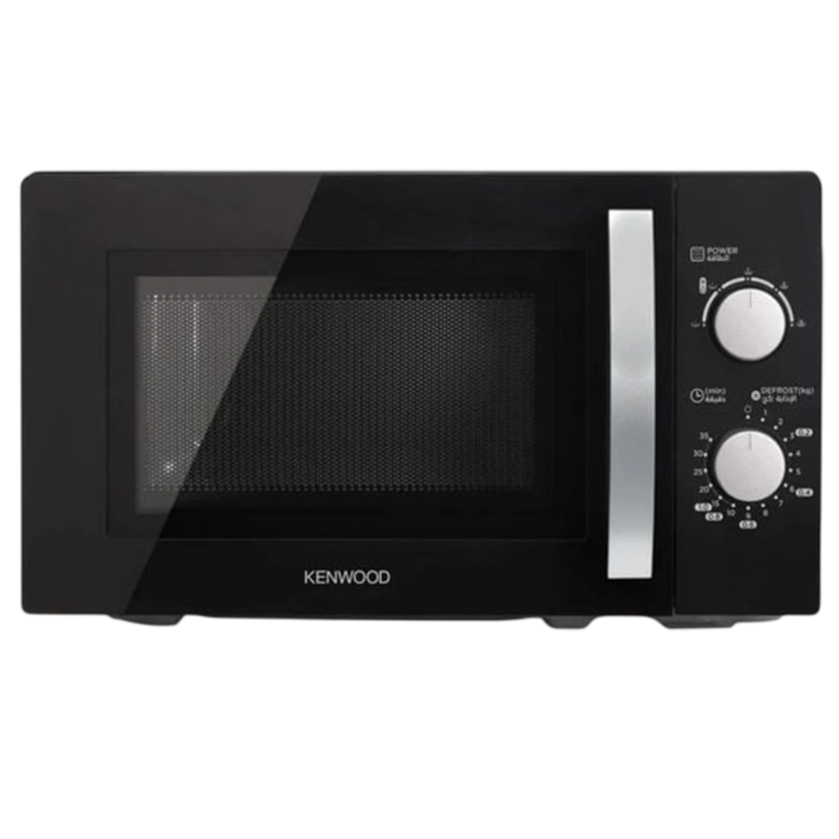 Kenwood Micro Wave Oven MWM20.000BK - 700 W Power - 20 L Capacity - 5 Adjustable Power Levels - Defrost by Time or Weight- Black
