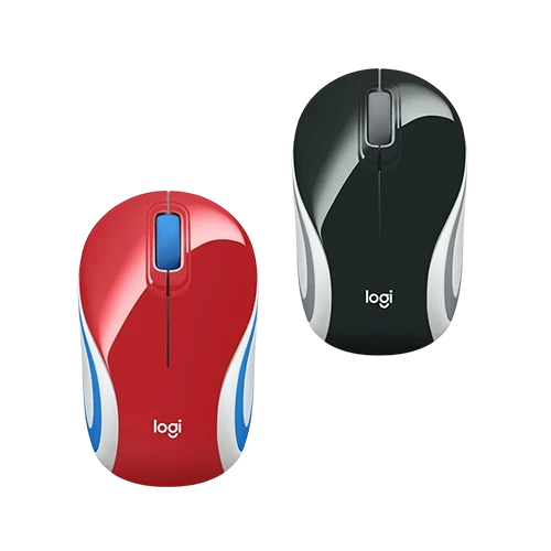 Logitech M187 Mini Wireless Mouse - 1000 DPI - Wireless - Pocket-Size Design
