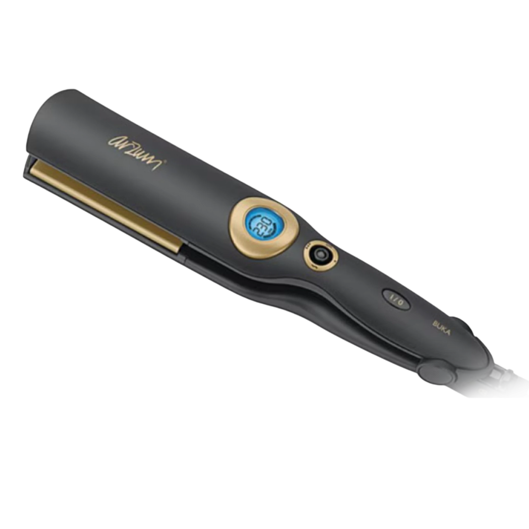 Arzum Buka Ionic Slim Hair Straightener - Power of 45 W - 150°C to 230°C - Ionic Technology - Ceramic Coated Plates - Joystick Heat Control - Black