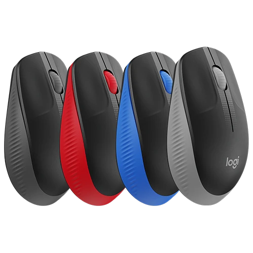 Logitech M190 Wireless Mouse - 1000 DPI - Wireless - Full-size Contoured Design
